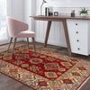 Handmade Kazak Area Rug 3' 5" x 5' 0" ft / 104 x 153 cm - No. B34675