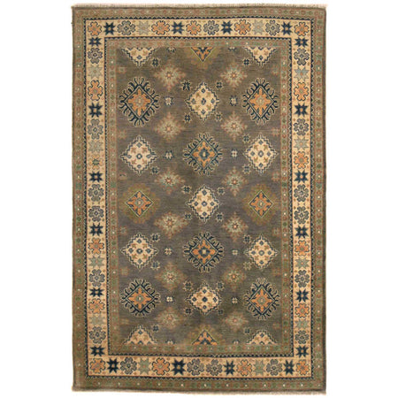 Hand knotted Kazak Rugs 3' 11" x 5' 10" ft / 119 x 179 cm - No. B34676