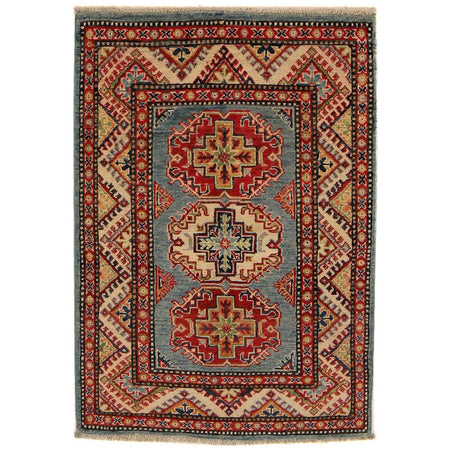 Handmade Kazak Area Rug 2' 10" x 3' 11" ft / 86 x 120 cm - No. B34682