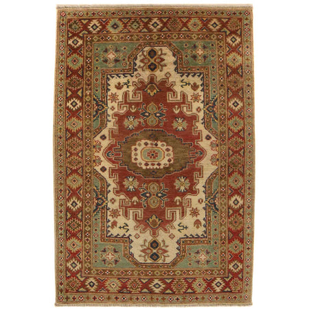 Hand Knotted Persian Heriz Area Rug 3' 5" x 5' 0" ft / 104 x 152 cm - No. B34683