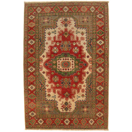 Multi Color Heriz Design Rug 3' 3" x 4' 10" ft / 100 x 148 cm - No. B34684