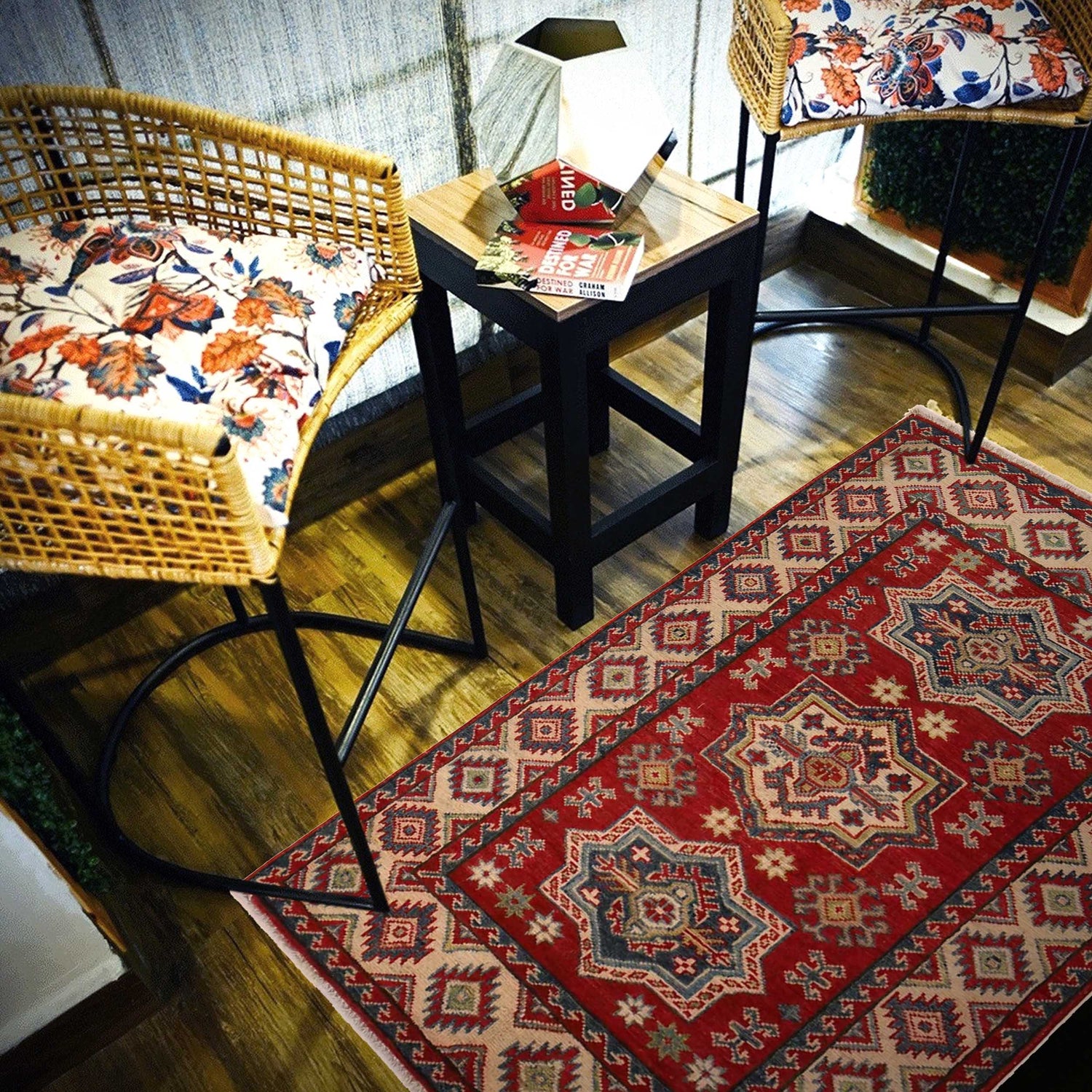 Hand knotted Kazak Rugs 3' 1" x 4' 7" ft / 95 x 140 cm - No. B34687