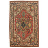 Handmade Persian Design Heriz Carpet 3' 10" x 6' 1" ft / 117 x 186 cm - No. B34690