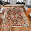 Hand Knotted Afghan Style Kilim 4' 4" x 6' 1" ft / 133 x 185 cm - No. B34706