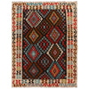 Hand Woven Wool Kelim 5' 0" x 6' 6" ft / 153 x 199 cm - No. B34720