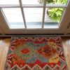 Hand Knotted Afghan Style Kilim 2' 0" x 2' 11" ft / 60 x 90 cm - No. B35104