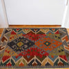 Handmade Turkish Design Wool Kilim 2' 0" x 2' 11" ft / 61 x 89 cm - No. B35106