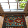 Hand Knotted Afghan Style Kilim 2' 2" x 2' 9" ft / 67 x 85 cm - No. B35116