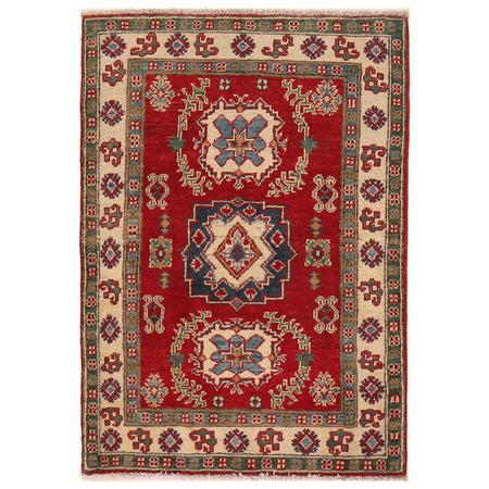 Hand Knotted Kazak Oriental Rug 2' 7" x 3' 9" ft / 78 x 114 cm - No. B35133