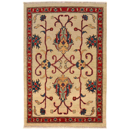 Hand knotted Kazak Carpet 2' 7" x 3' 11" ft / 79 x 120 cm - No. B35136