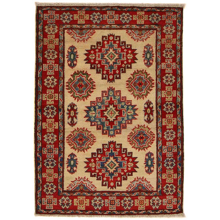 Handmade Kazak Area Rug 2' 7" x 3' 11" ft / 80 x 119 cm - No. B35138