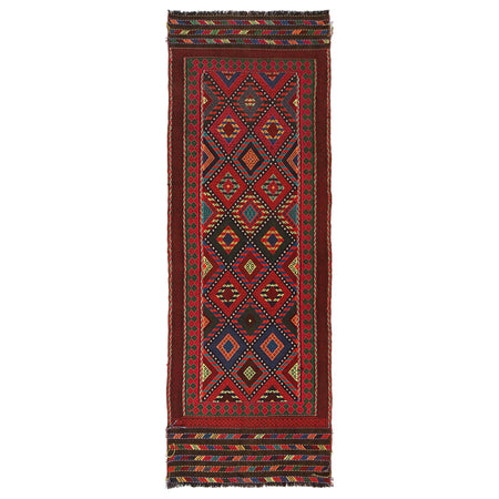 Short Kilim Runner 2' 6" x 7' 3" ft / 76 x 220 cm - No. B35183
