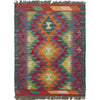 Handmade Vegetable Kelim 1' 8" x 2' 3" ft / 51 x 68 cm - No. B35593