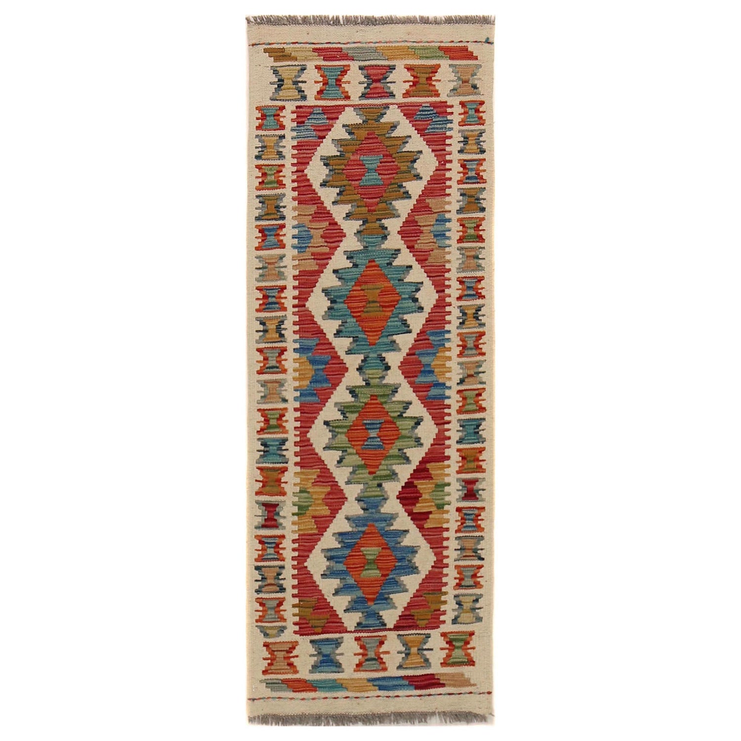 Short Kilim Runner 1' 8" x 4' 11" ft / 52 x 150 cm - No. B35874
