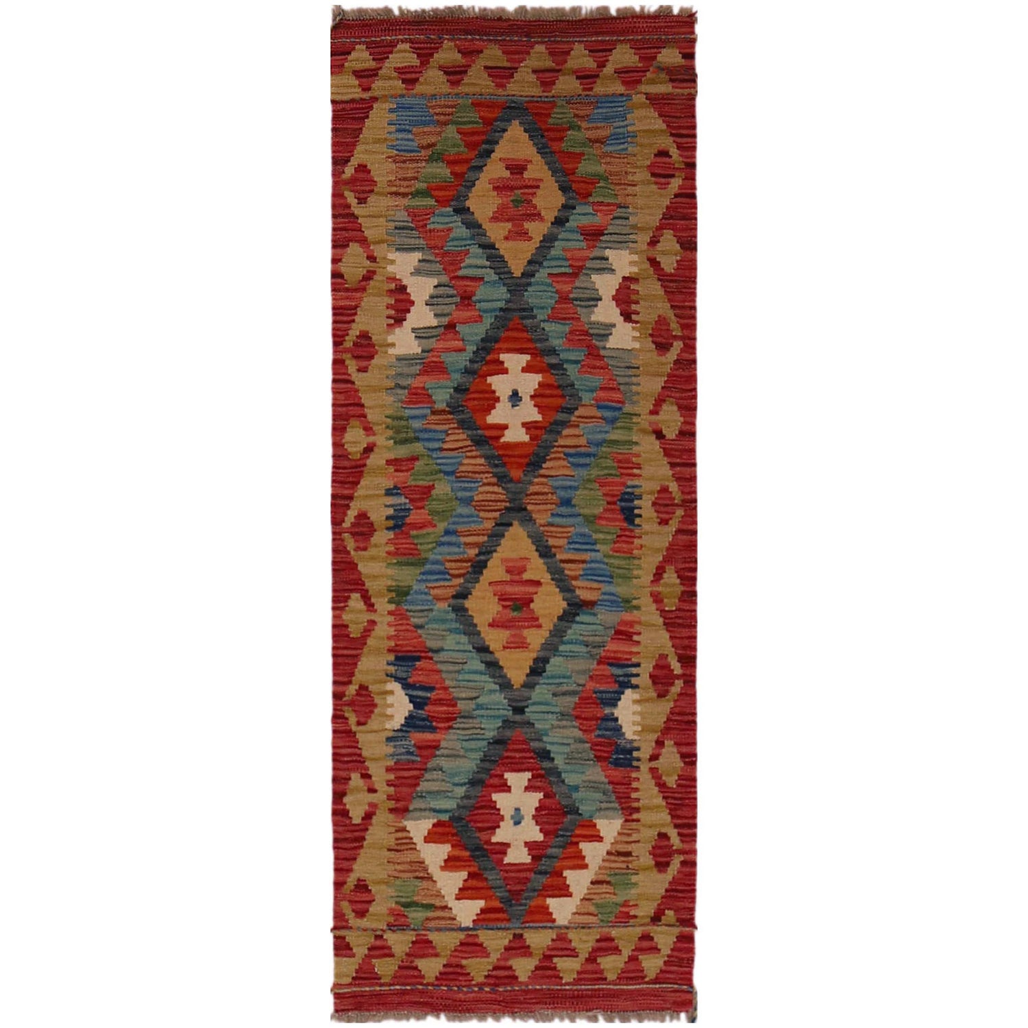 Short Chobi Kilim Runner 1' 8" x 4' 11" ft / 52 x 150 cm - No. B35882