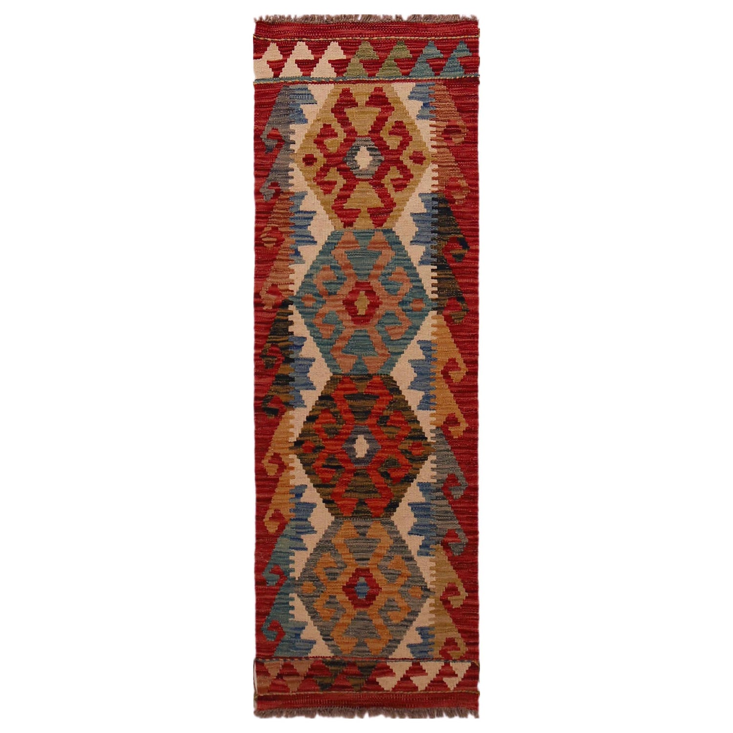Short Chobi Kilim Runner 1' 7" x 4' 11" ft / 48 x 151 cm - No. B35918