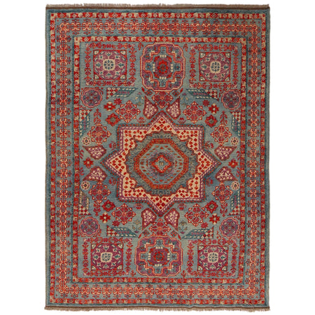 Oriental Mamluk Area Rug 5' 7" x 7' 8" ft / 171 x 233 cm - No. B36515