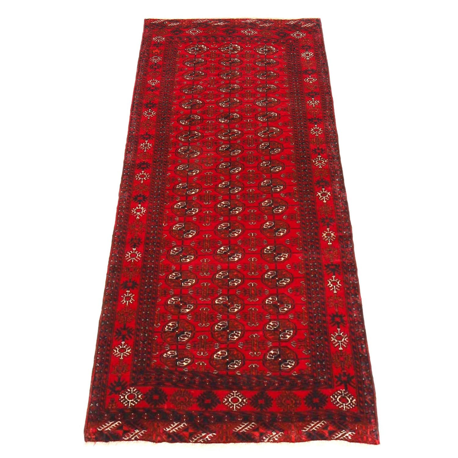 Handmade Bukhara Runner Carpet 2' 9" x 9' 5" ft / 85 x 188 cm - No. B36519