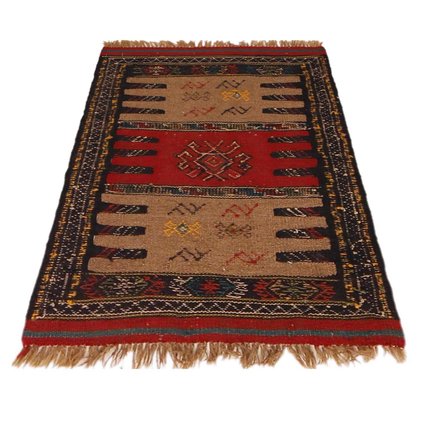 Hand Knotted Sufra Kilem 2' 1" x 2' 11" ft / 63 x 90 cm - No. B36528