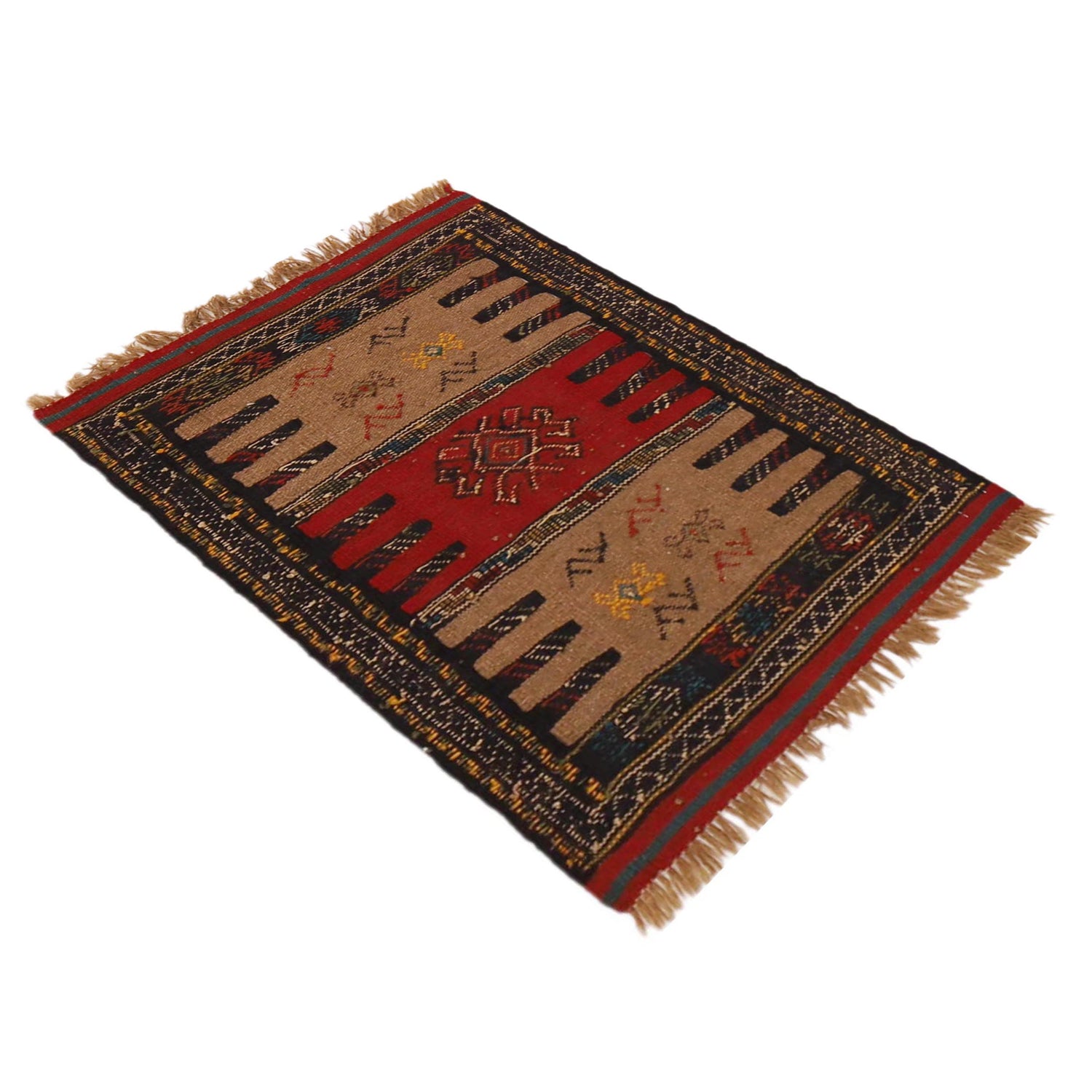 Hand Knotted Sufra Kilem 2' 1" x 2' 11" ft / 63 x 90 cm - No. B36528