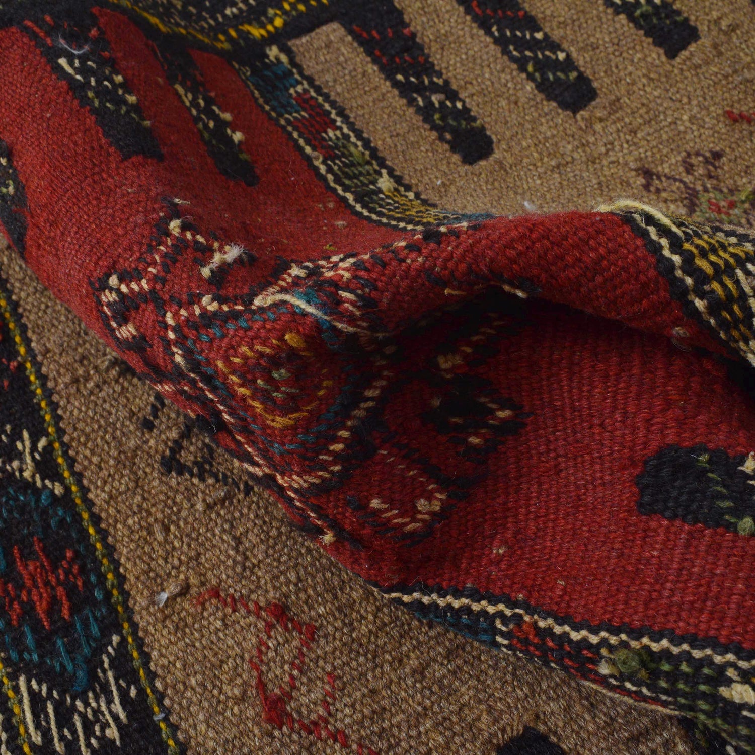 Hand Knotted Sufra Kilem 2' 1" x 2' 11" ft / 63 x 90 cm - No. B36528