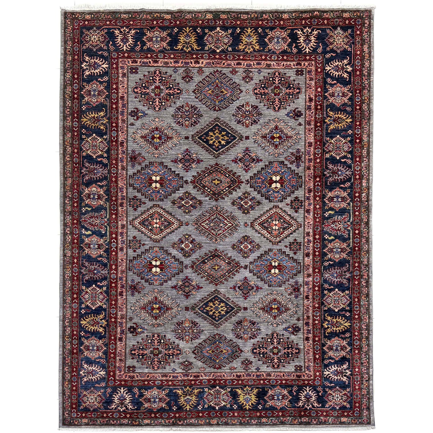 Luxury Fine Kazak Carpet 6' 11" x 9' 11" ft / 211 x 303 cm - No. B39601