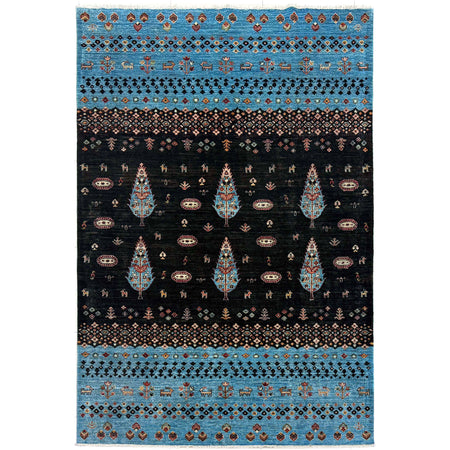 Contemporary Style Tree of Life Rug 6' 5" x 10' 0" ft / 195 x 304 cm - No. B39602