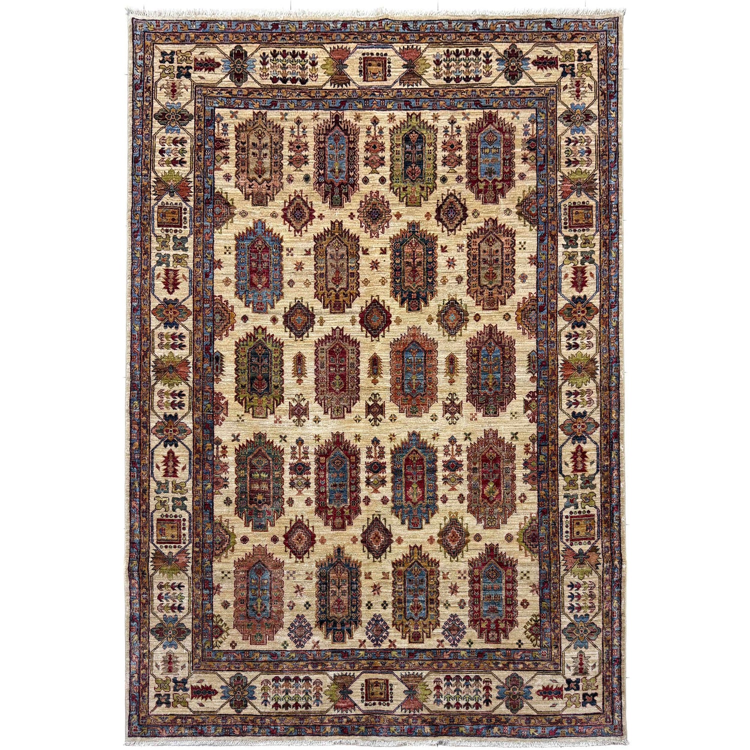 Luxury Fine Waziri Carpet 6' 8" x 9' 5" ft / 202 x 286 cm - No. B39603