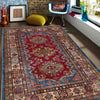 High-Quality Kazak Area Rug 4' 0" x 5' 11" ft / 123 x 181 cm - No. B39604