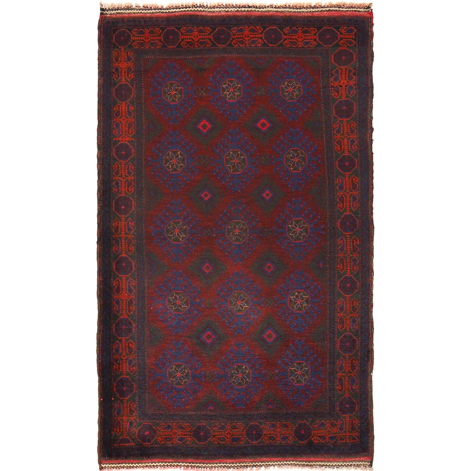 Traditional Baloch Rug 3' 1" x 5' 2" ft / 93 x 158 cm - No. G16058
