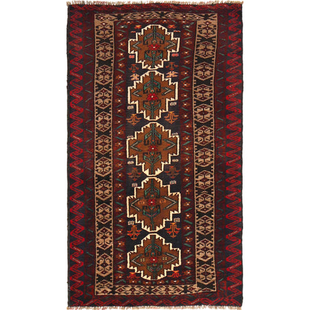 Baluch Small Size Rug 2' 9" x 4' 10" ft / 85 x 148 cm - No. G19040