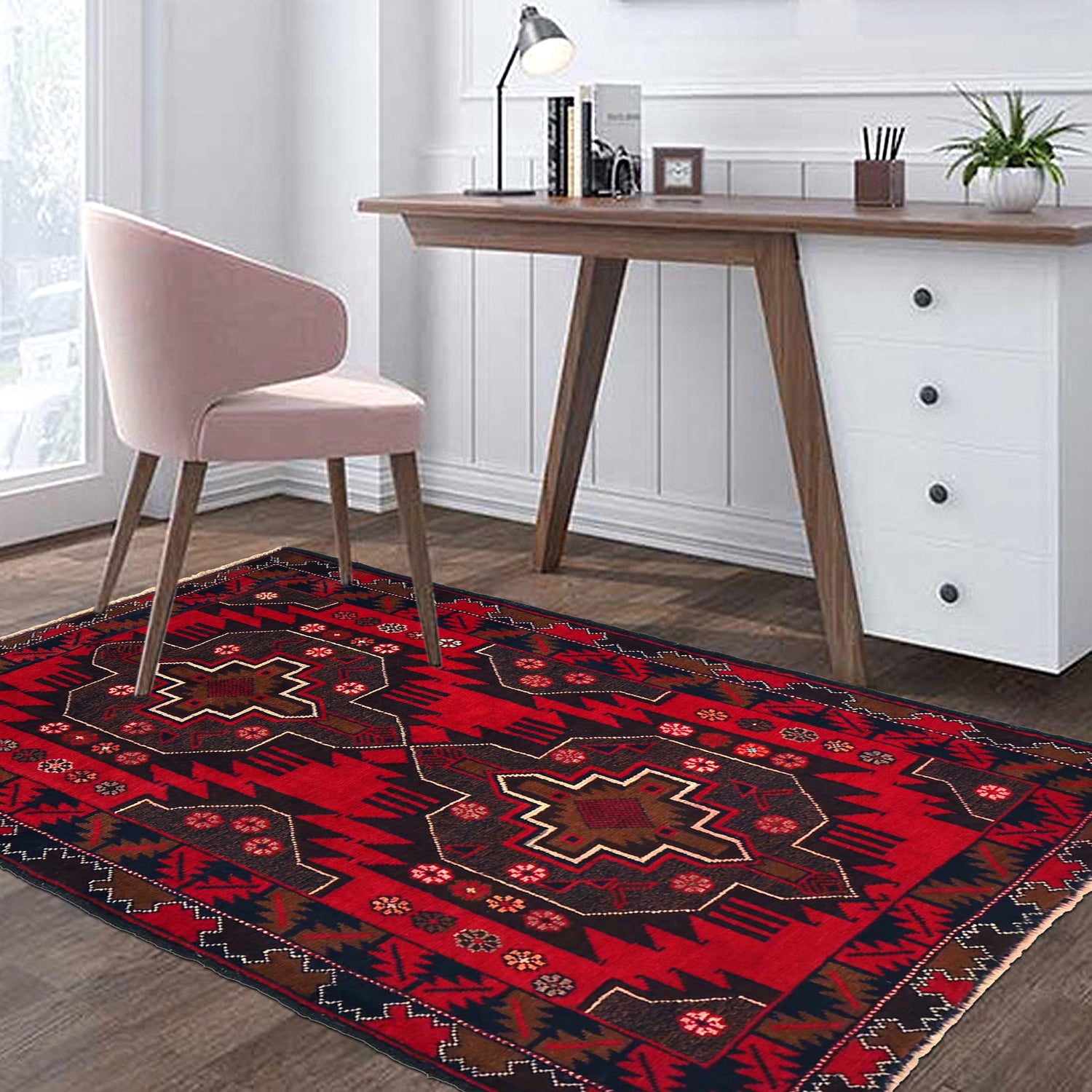 Handmade Balochi Rug 2' 11" x 4' 8" ft / 88 x 143 cm - No. G19050