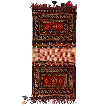 Khorjin Saddle Carpet 1' 2" x 2' 6" ft / 35 x 75 cm - No. G22335