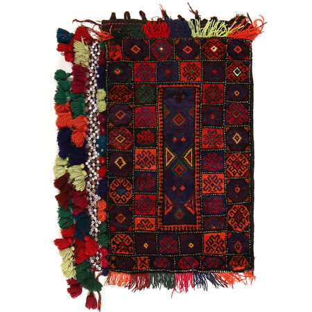 Handmade Balisht Area Rug 1' 9" x 3' 3" ft / 54 x 99 cm - No. G22345