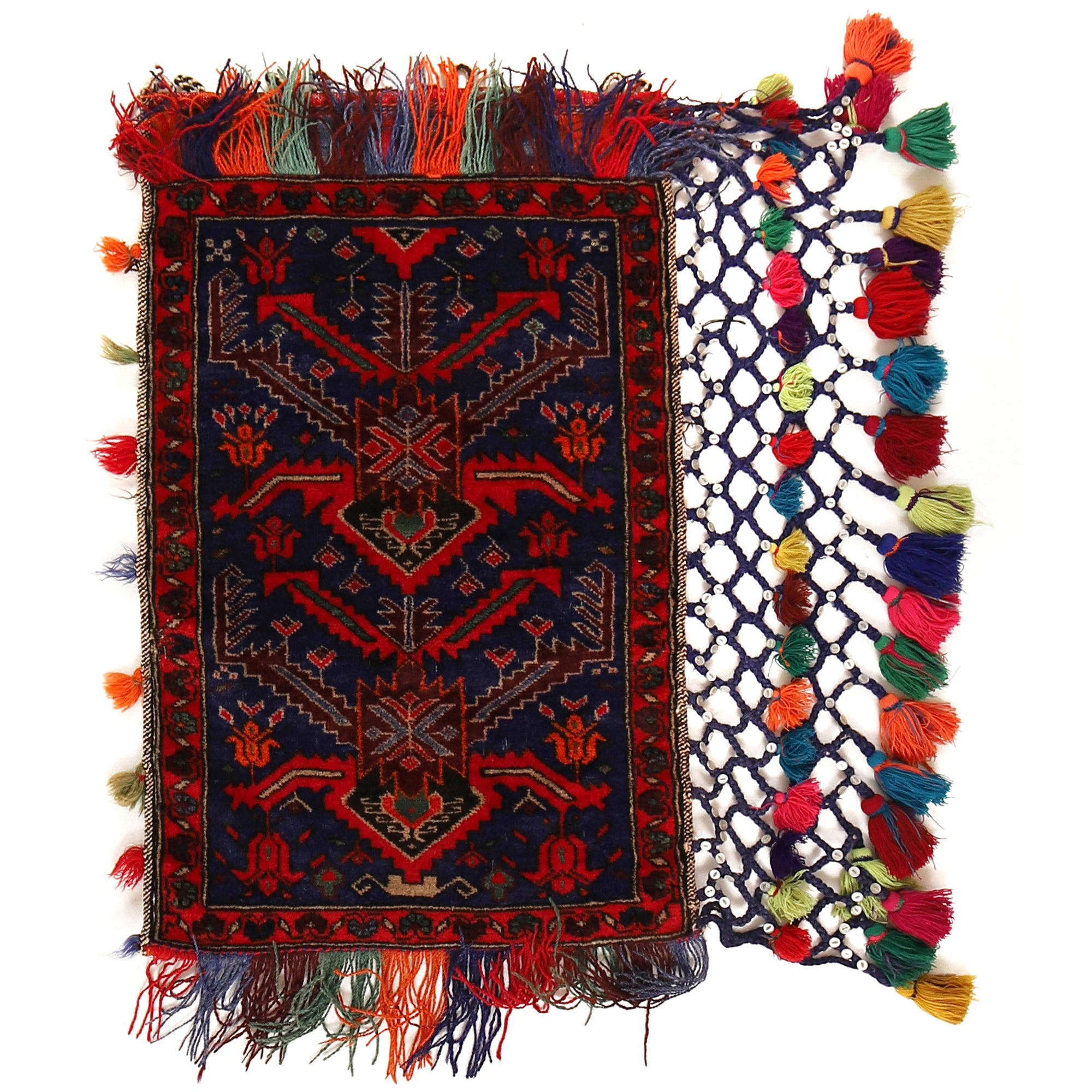 Afghan Balisht Cushion Rug 1' 10" x 2' 11" ft / 57 x 90 cm - No. G22358