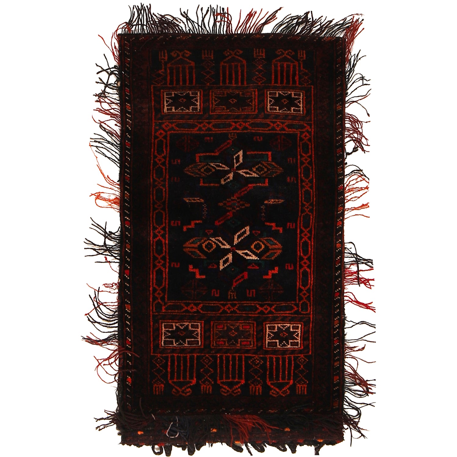 Baluch Balisht Area Rug 1' 9" x 3' 3" ft / 54 x 100 cm - No. G22448