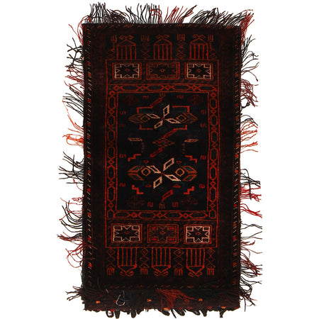 Baluch Balisht Area Rug 1' 9" x 3' 3" ft / 54 x 100 cm - No. G22448