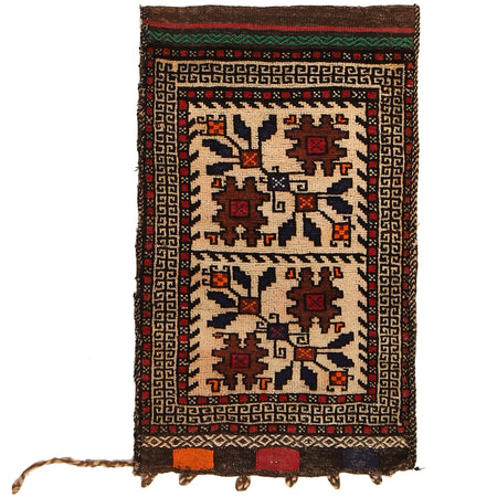 Baluch Balisht Area Rug 1' 9" x 2' 11" ft / 53 x 88 cm - No. G22451