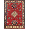 Red Color Kazak Rug 4' 10" x 6' 6" ft / 148 x 199 cm - No. G22646