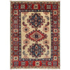 Oriental Kazak Rug 2' 11" x 3' 10" ft / 90 x 117 cm - No. G22676