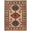 Ivory Kazak Rug 2' 11" x 3' 9" ft / 88 x 115 cm - No. G22677