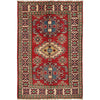 Red Kazak Rug 2' 8" x 4' 0" ft / 81 x 123 cm - No. G22705