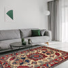 Red Color Kazak Rug 3' 4" x 4' 10" ft / 104 x 147 cm - No. G22709