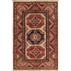 Hand knotted Kazak Carpet 2' 7" x 4' 1" ft / 78 x 124 cm - No. G22713