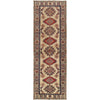 Ivory Color Kazak Runner Rug 2' 9" x 8' 8" ft / 83 x 264 cm - No. G22730