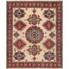 Hand Knotted Kazak Oriental Rug 8' 1" x 9' 8" ft / 247 x 294 cm - No. G22731