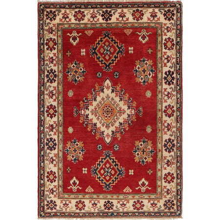 Hand knotted Kazak Rugs 3' 5" x 5' 0" ft / 103 x 152 cm - No. G22733