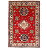 Oriental Kazak Rug 4' 0" x 5' 9" ft / 123 x 175 cm - No. G22797