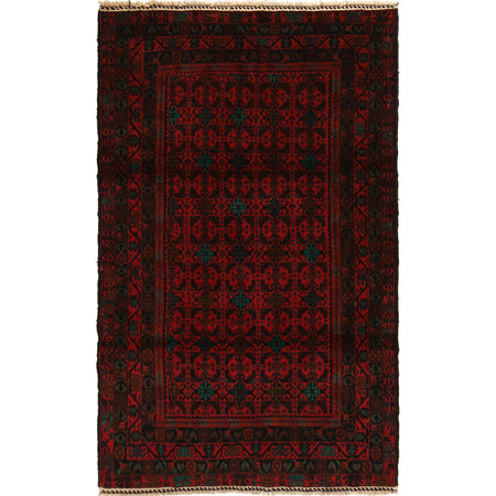 Traditional Baloch Rug 4' 2" x 6' 1" ft / 120 x 196 cm - No. G22893