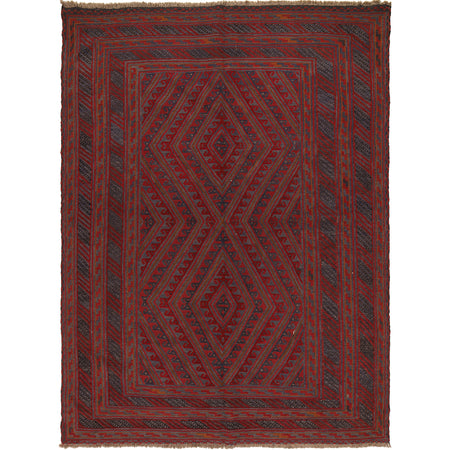 Handmade Wool Mushwani Rug 6' 6" x 9' 0" ft / 199 x 273 cm - No. G22917